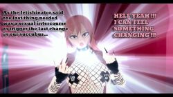  animated black_lipstick black_nail_polish breast_expansion collar corruption enemy_conversion evil_smile fairy_tail fishnets genderswap goth large_breasts middle_finger minlimarcus nail_polish natsu_dragneel pink_hair punkification rock_of_succubus sound tagme tattoo text video 
