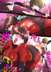 ass brown_hair dominatrix elastigirl evelyn_deavor femdom helen_parr large_breasts the_incredibles zizi