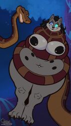  animated black_hair breasts chubby disney femsub fernier_(abc163) furry happy_trance hypnotic_eyes iamaneagle kaa kaa_eyes maledom navel_piercing nipple_piercing nipples original snake_boy tagme the_jungle_book video 