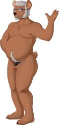 bear_boy bottomless chastity dilf femboy furry glasses katzepunk male_only malesub nude penis pink_eyes reference_sheet swirlys_club_(kt1v3nus) tagme topless