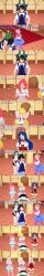  absurdres angry ash_ketchum black_eyes black_hair blonde_hair blue_eyes blue_hair brown_eyes brown_hair closed_eyes clothed clown clown_girl daisy_(pokemon) dialogue english_text femsub food giselle_(pokemon) green_hair grey_eyes horokeu human_furniture lily_(pokemon) long_hair maid maid_headdress makeup maledom misty nintendo orange_hair pokemon pokemon_(anime) red_hair short_hair shrunken_irises sisters statue text transformation tyra_(pokemon) undressing violet_(pokemon) 