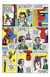 black_hair comic dialogue hat male_only maledom malesub marvel_comics mask mustache official open_mouth ringmaster spider-man spider-man_(series) spiral super_hero tech_control text top_hat turning_the_tables western