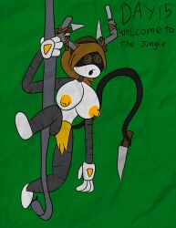 alice_(murder_drones) breasts hypnovember monkey_pose murder_drones pet_play robot robot_girl spiral_eyes tcross