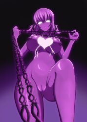  chains corruption femsub glowing glowing_eyes kmkz-art latex marinette_dupain-cheng miraculous_ladybug nude purple_skin tagme transformation whitewash_eyes 