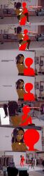  3d absurdres angry anoni_hypno awakening aware bell_collar black_hair blue_eyes blush breasts carrying collar dark_skin dialogue english_text eye_color_change femsub heterosexual maledom mous_carter_(anoni_hypno) nipples nude original purple_eyes sex short_hair spiral spiral_eyes sweat symbol_in_eyes text trance_break vaginal 