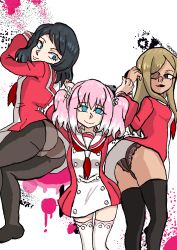  ass ass_focus ass_worship bent_over black_hair blue_eyes border brown_eyes closed_eyes comic elizabethwhitfujoshi english_text eyebrows_visible_through_hair female_only femdom femsub flower flower_in_hair gyaru hair_ornament happy_trance hypnotic_ass instant_loss jeans kaori_takanashi kirara_habu kogal multicolored_hair multiple_doms multiple_girls nana_hiiragi open_mouth panties purple_eyes school_uniform sitting sitting_on_face skirt speech_bubble spiral spiral_eyes symbol_in_eyes talentless_nana text thigh_gap thighhighs thighs tight_clothing tongue tongue_out twintails underwear uniform yuri 