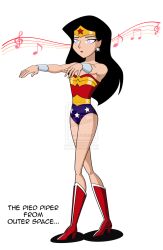 black_hair boots bracelet bracers breasts dc_comics earrings empty_eyes expressionless femsub glowing glowing_eyes high_heels hypnotic_audio hypnotic_music jewelry jimryu justice_league_unlimited knee-high_boots long_hair open_mouth simple_background small_breasts super_hero text watermark white_background wonder_woman zombie_walk