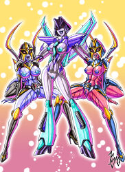 absurdres blackarachnia breasts comic discolored_nipples fangs large_breasts nipples open_mouth optimus_prime robot slipstream tech_control transformation transformers transformers_animated transgender