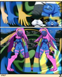  androgynous_dom ass ass_expansion blonde_hair blue_skin breast_expansion breasts chloe_bourgeois comic crossover deltarune dialogue drool english_text femsub hair_color_change idpet lactation large_breasts mantra marinette_dupain-cheng miraculous_ladybug non-binary_dom open_mouth pink_hair possession tagme text torn_clothes transformation very_long_hair werewire 
