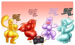 animal_ears ass blaze_the_cat cat_girl clothed female_only femsub furry hypnotic_music lemur_girl quickcast sage_(sonic_frontiers) sonic_the_hedgehog_(series) squatting tangle_the_lemur tech_control tongue twerk whisper_the_wolf white_hair wolf_girl zombot