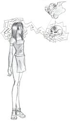 arm_bands demon empty_eyes expressionless femsub greyscale hypnogoat666 long_hair magic monochrome spiral standing standing_at_attention traditional