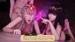 3d dochaunt femdom femsub fire_emblem fire_emblem_awakening grima_(fire_emblem_awakening) nintendo robin_(fire_emblem_awakening) tagme text tharja tiki_(fire_emblem)