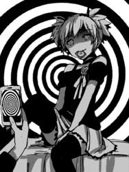  androgynous animated animated_gif assassination_classroom crossdressing empty_eyes expressionless feminization hypnotic_screen male_only malesub manip nagisa_shiota spiral spiral_eyes symbol_in_eyes thighhighs trap twintails 