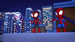 animated arnim_zola expressionless gwen_stacy marvel_comics miles_morales peter_parker sound spider-man_(series) spidey_and_his_amazing_friends_(series) tagme tech_control video