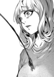 comic enemy_conversion greyscale himenospia short_hair surprised tagme