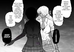  bimbofication corruption dark_skin femdom femsub gyaru happy_trance hard_translated heart_eyes original speech_bubble symbol symbol_in_eyes tattoo text yunhai 