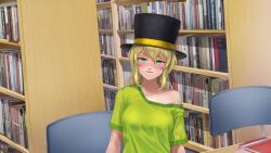  animated blonde_hair changer_(character) chien_vietnam female_only femsub finger_snap green_eyes humor long_hair maledom top_hat trance_break trigger video voice_acted 