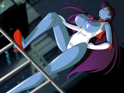  black_hair breasts corruption daimon female_only femsub glamour_works gloves high_heels long_hair looking_at_viewer opera_gloves possession sailor_mars sailor_moon_(series) solo 