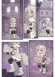  bismukky comic femdom long_hair puppet puppetization purple_hair short_hair tagme white_hair 
