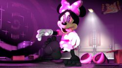  3d animal_ears barefoot bow disney eyelashes feet foot_focus footfellow furry gloves happy_trance huge_feet mantra minnie_mouse mouse_girl open_mouth pink_eyes smile solo spiral spiral_eyes story symbol_in_eyes tongue_out watermark western zombie_walk 