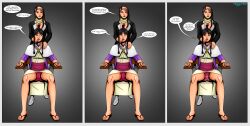  absurdres ace_attorney black_hair breasts brown_hair capcom cleavage drool empty_eyes female_only femsub happy_trance huge_breasts hypnotized_hypnotist large_breasts long_hair maya_fey megaguardain mia_fey multiple_girls open_mouth ponytail pussy_juice resisting sandals sisters text 