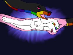  breasts deltarune femsub furry happy_trance nude rainbow_eyes snake tagme toriel_dreemurr undertale vore 