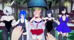 3d ahoge ahri_(league_of_legends) alternate_costume androgynous_sub animal_ears aura austinrose78 aware black_hair blue_hair blush breasts bunny_ears bunny_girl bunnysuit character_request charm_(spell) choker cleavage clothed complex_background copyright_request crossover dress fake_animal_ears femdom femsub final_fantasy final_fantasy_vii hair_ornament hand_on_hip happy_trance harem heart_eyes hypnotic_magic hypnotized_walking kitsune_girl large_breasts league_of_legends long_hair looking_at_viewer luna_(austinrose78) magic magical_girl mole multiple_girls multiple_subs nail_polish nier_automata open_mouth original outdoors pink_hair pov pov_sub short_hair skirt smile square_enix symbol_in_eyes tagme tifa_lockhart trees white_hair wink yellow_eyes yorha_no._2_type_b zombie_walk