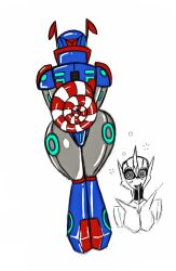  arcee ass coils comic cyl4s dazed drool happy_trance lollipop pov pov_sub prime_(cyl4s) ring_eyes robot spiral transformers transformers_prime 