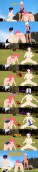 absurdres black_hair breasts censored clothed dialogue english_text female_only femdom femsub mad_jacks multiple_girls multiple_subs nintendo nipples nude pink_eyes pink_hair pokeball pokemon pussy short_hair text tongue tongue_out undressing whitney 