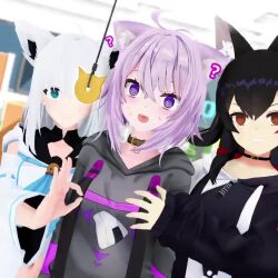  animated black_hair breast_grab cat_ears cat_girl coin confused femsub fox_ears fox_girl fubuki_shirakami happy_trance hololive hypnotized_assistant mio_ookami multiple_girls multiple_subs nipple_tweak okayu_nekomata pendulum purple_hair spiral_eyes tagme uyunsyu_(manipper) video virtual_youtuber white_hair wolf_girl 