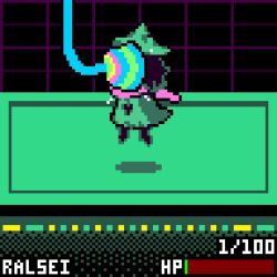 androgynous androgynous_dom animated animated_gif artist_request deltarune furry hat male_only malesub ralsei solo source_request tagme tech_control text werewire