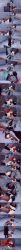 absurdres anoni_hypno awakening black_eyes black_hair clothed confused dialogue english_text femsub gas_mask jane_doe_(zenless_zone_zero) maledom rat_girl red_eyes resisting short_hair spiral spiralwash_eyes text trance_break zenless_zone_zero 
