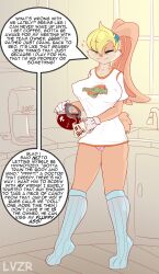 altered_perception anonymind_(manipper) bunny_girl cameltoe comic female_only femsub furry lola_bunny looney_tunes lysergide manip panties space_jam text underwear western