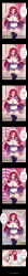 absurdres age_regression breasts coin diaper femdom glasses large_breasts lilith-fetish long_hair maid pov pov_sub red_hair serina spiral text