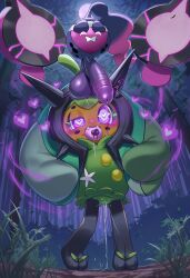  ai_art aura chicken_pose corruption cum dancing femsub food glowing_eyes heart heart_eyes hypnotic_food large_penis maledom mochi_dance night nintendo nokani_(generator) ogerpon outdoors pecharunt penis pokemon pokemon_(creature) pokemon_scarlet_and_violet possession pussy_juice symbol symbol_in_eyes tongue tongue_out trees 