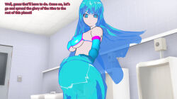 3d 3d_custom_girl alien armpit_hair blue_hair humor julienx manip text theheckle_(manipper)
