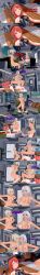  absurdres ak-12_(girls_frontline) an-94_(girls_frontline) blonde_hair blue_eyes breasts brown_eyes censored chicken_dance chicken_pose closed_eyes cowgirl_position dialogue dildo english_text female_only femdom femsub girls_frontline long_hair mad_jacks mp7_(girls_frontline) multiple_girls multiple_subs nipples nude pussy red_hair sex short_hair strap-on text unfocused_eyes vaginal white_hair yuri 