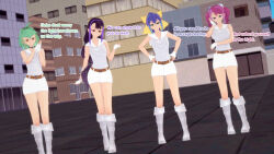  3d black_hair blue_hair celina_(yu-gi-oh!_arc-v) choker corruption female_only femsub green_hair happy_trance lulu_obsidian multicolored_hair multiple_girls multiple_subs pink_hair purple_hair rin_(yu-gi-oh!_arc-v) serena_(yu-gi-oh!_arc-v) society_of_light sonrio12 text tied_hair yu-gi-oh! yu-gi-oh!_arc-v yu-gi-oh!_gx zuzu_boyle 