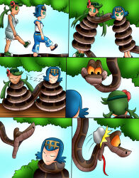 blue_hair comic disney femsub green_hair happy_trance jerrydestrtoyer kaa kaa_eyes lana_(pokemon) mallow_(pokemon) multiple_girls multiple_subs nintendo pokemon sleeping snake the_jungle_book