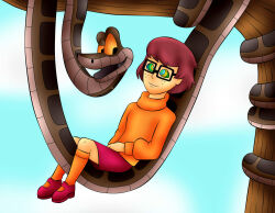 femsub glasses happy_trance jerrydestrtoyer kaa kaa_eyes scooby-doo_(series) snake the_jungle_book velma_dinkley
