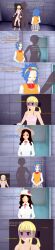   3d blonde_hair blue_hair bra brown_hair cana_alberona doll empty_eyes fairy_tail femsub happy_trance large_breasts levy_mcgarden long_hair lucy_heartfilia panties small_breasts text yb1999 