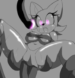  animal_ears female_only femsub furry glowing glowing_eyes greyscale hypnotic_tentacle open_mouth pink_eyes pstash rouge_the_bat sonic_the_hedgehog_(series) spread_legs tentacle_sex tentacles video 