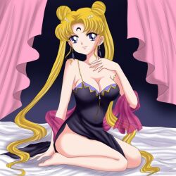 blonde_hair blue_eyes breasts corruption enemy_conversion female_only femsub happy_trance large_breasts sailor_moon sailor_moon_(series) twintails
