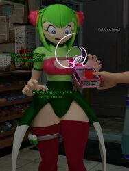  3d cosmo_the_seedrian femsub green_hair legoguy9875 maledom plant plant_girl resisting sonic_the_hedgehog_(series) spiral tagme tech_control text 