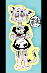  cat_boy crossdressing femdom furry happy_trance maid malesub skip_(memes) story text tray 