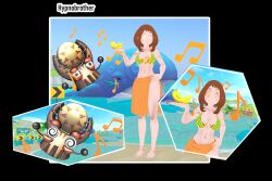  3d brown_hair femsub hypnobrother hypnotic_music large_breasts my_hero_academia ochaco_uraraka short_hair spiral_eyes tiki_tak_tribe 