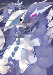 animals_only corruption lugia nintendo pokemon shadow_lugia slime spiral_eyes winte