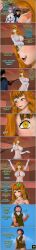 3d artist_request asta_(black_clover) black_clover body_swap femsub grey_hair happy_trance heart_eyes large_breasts long_hair masturbation mimosa_vermillion noelle_silva orange_hair possession short_hair text trance_break twintails wedding_dress