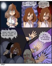  all_fours chains claws comic elf_ears femsub furry hair_growth himiko_toga idpet moon_trigger my_hero_academia night ochaco_uraraka sharp_teeth text transformation werewolf 