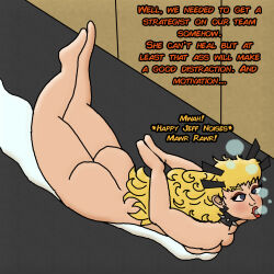 ass blonde_hair bubble collar crossed_eyes earrings female_only femsub happy_trance humiliation magik marvel_comics marvel_rivals nude pet_play sleepyhead97 solo spiral_eyes wet